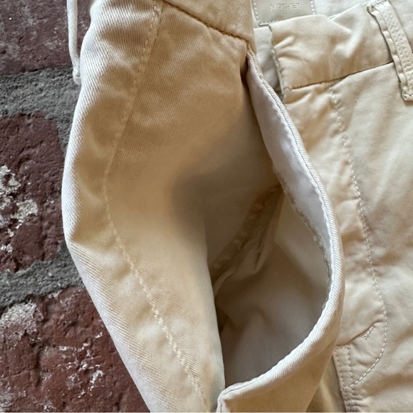 NWT MOTHER Women The Shaker Prep Short Fray High Rise Vanilla Size 24 raw hem - Picture 14 of 16